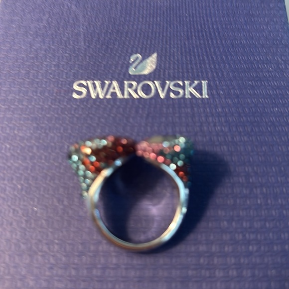 Gorgeous Authentic Swarovski Violet Blue Ombré Snake Ring. 55. New - Picture 14 of 14